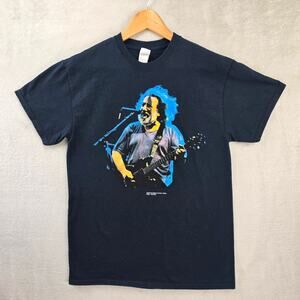 Vintage Jerry Garcia Shirt Mens Medium Black Grateful Dead 1942-1995 2002